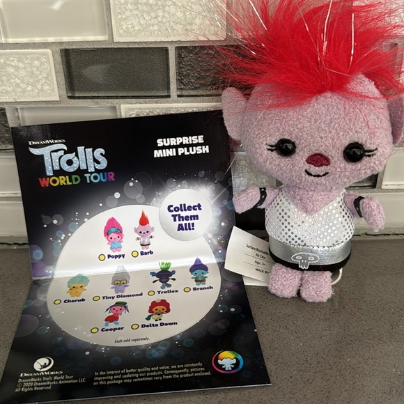 Trolls World Tour BARB Plush / DreamWorks / Limited Edition / 5” / BRAND NEW - Picture 9 of 13